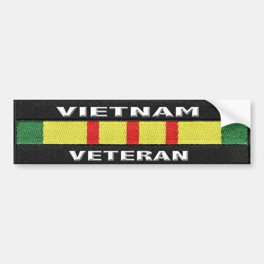 Vietnam VeteranBumperstickers Bumpersticker (Voorkant)