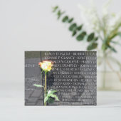 vietnam veteranen gedenkplaats briefkaart (Staand voorkant)