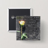 vietnam veteranen gedenkplaats vierkante button 5,1 cm (Voorkant /achterkant)