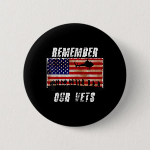 Vietnam-veteranen herinneren ons onze feestdag T Ronde Button 5,7 Cm