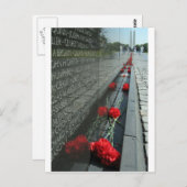 Vietnam veteranen Memorial Wall Briefkaart (Voorkant / Achterkant)