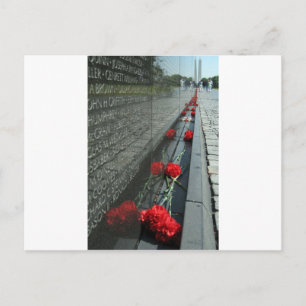 Vietnam veteranen Memorial Wall Briefkaart