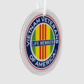 Vietnam Veteranen van America Life Member Ornament (voorkant)