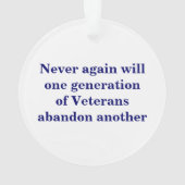 Vietnam Veteranen van America Life Member Ornament (achterkant)