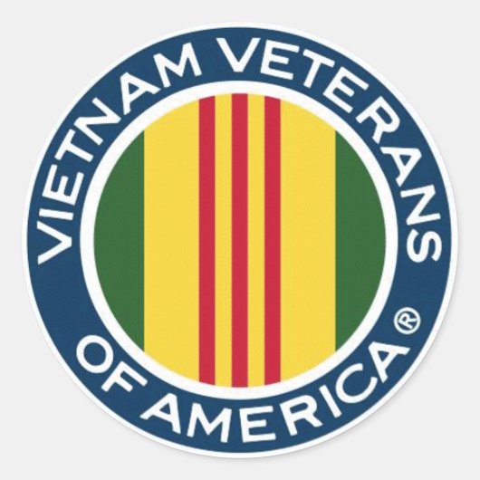 Vietnam Veteranen van Amerika 3 inch Stickers (Voorkant)