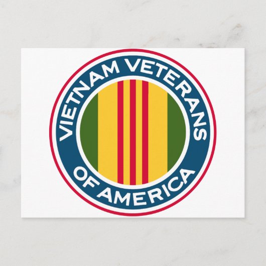 Vietnam Veteranen van de Amerikaanse Logo Briefkaart (Voorkant)