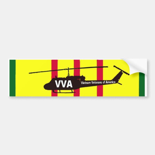 Vietnam Veteranen van de Amerikaanse Logo Bumpersticker (Voorkant)