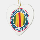 Vietnam Veteranen van de Amerikaanse Logo Keramisch Ornament (Links)