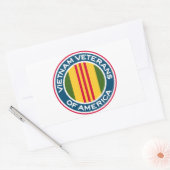 Vietnam Veteranen van de Amerikaanse Logo Rechthoekige Sticker (Envelop)