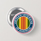 Vietnam Veteranen van de Amerikaanse Logo Ronde Button 5,7 Cm (Voorkant /achterkant)