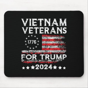 Vietnam-veteranen voor Trump 2025 Amerikaanse vlag Muismat