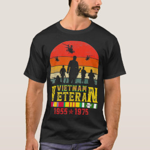 Vietnam Veteranhelikopter Bell UH1 Huey T-shirt