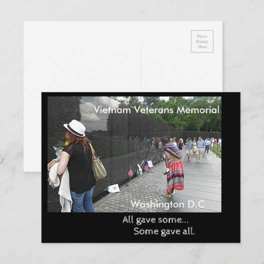 Vietnam Veterans Memorial - briefkaart (Voorkant / Achterkant)