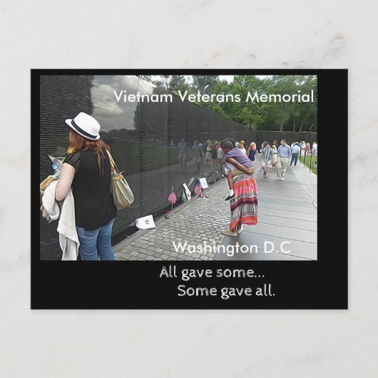 Vietnam Veterans Memorial - briefkaart (Voorkant)