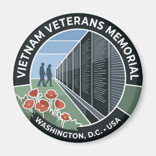 Vietnam Veterans Memorial District of Columbia Magneet