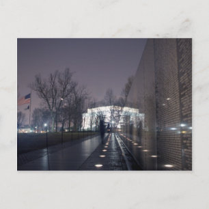 Vietnam Veterans Memorial Lincoln Memorial Briefkaart