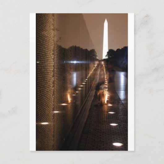 Vietnam Veterans Memorial Wall Foto Briefkaart (Voorkant)