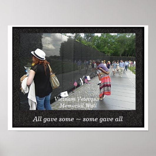 Vietnam Veterans Memorial Wall _ Kunstprint Poster (Voorkant)