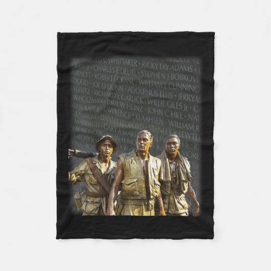 Vietnam Veterans Memorial Wall, Washington Fleece Deken (Voorkant)