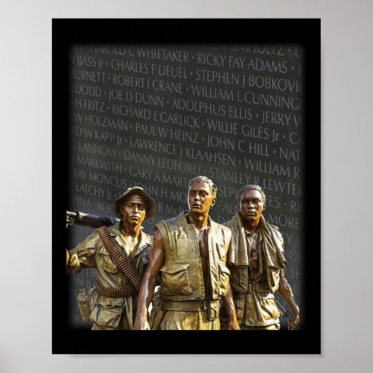 Vietnam Veterans Memorial Wall, Washington Poster (Voorkant)