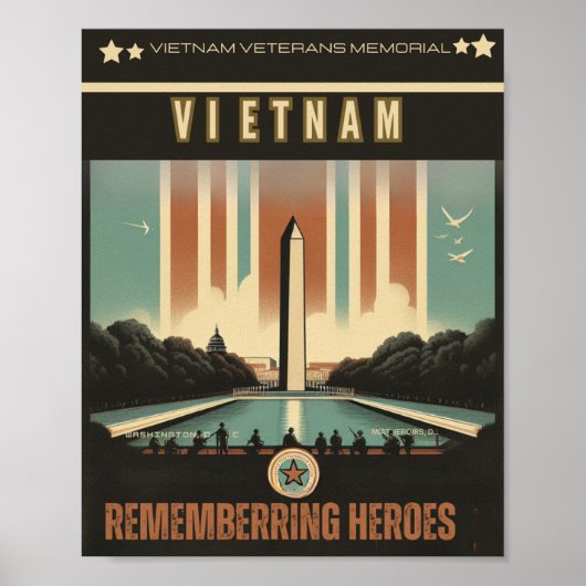 Vietnam Veterans Memorial - Washington, D.C Poster (Voorkant)