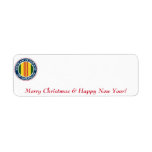 Vietnam Veterans of America Christmas Label #1<br><div class="desc">Vietnam Veterans of America Red "Vrolijk Kerstfeest en Gelukkig Nieuwjaar" Return Address Label. Kijk ook eens naar mijn andere maillabels. :)</div>