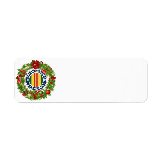 Vietnam Veterans of America Christmas Wreath Label (Voorkant)