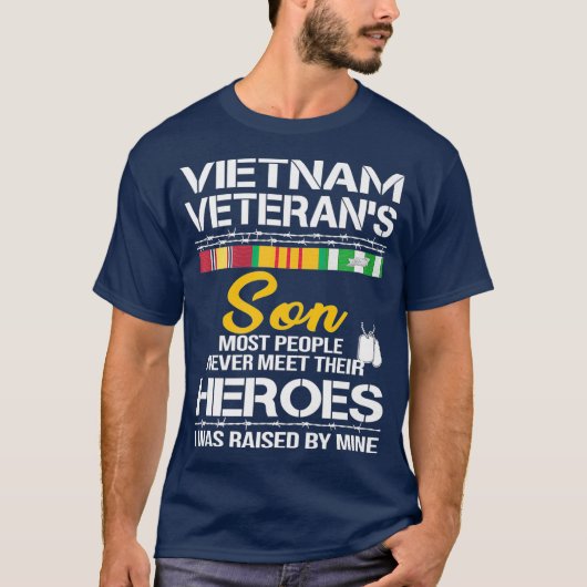 Vietnam Veterans Son   Vietnam Vet  Premium T-shirt (Voorkant)