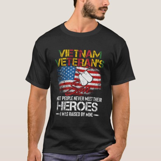 Vietnam Veteran'S Son Vietnam Vet T-shirt (Voorkant)