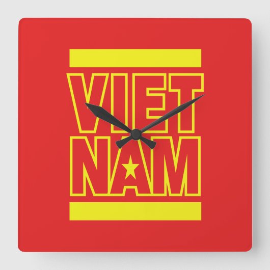 VIETNAM VIERKANTE KLOK (Voorkant)