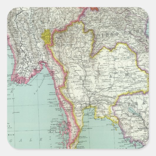 Vietnam Vierkante Sticker (Voorkant)