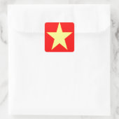 vietnam vierkante sticker (Tas)