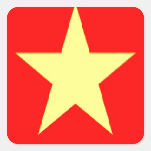 vietnam vierkante sticker (Voorkant)