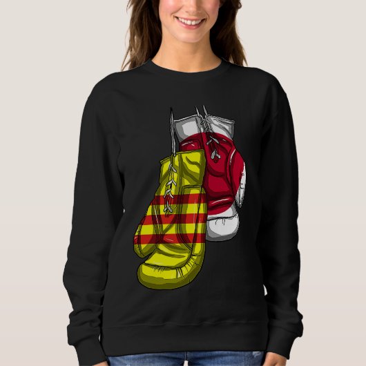 Vietnam Viet Kieu Flag Japanese Japan Proud Mixed  Trui (Voorkant)