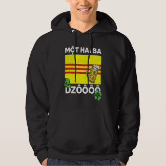 Vietnam Viet St. Patricks Day Mot Hai Ba Dzo Cheer Hoodie