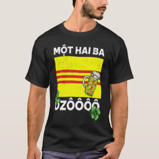 Vietnam Viet St. Patricks Day Mot Hai Ba Dzo Cheer T-shirt