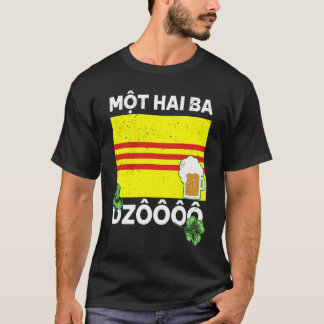 Vietnam Viet St. Patricks Day Mot Hai Ba Dzo Cheer T-shirt