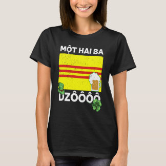 Vietnam Viet St. Patricks Day Mot Hai Ba Dzo Cheer T-shirt