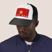 Vietnam Vietnam Vietnam Vlag Land Tekst Naam Trucker Pet (In situ)