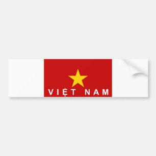 vietnam vietnam vietnam vlag naam land bumpersticker