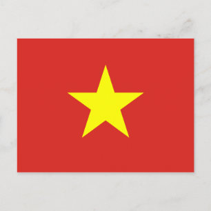 Vietnam - Vietnamese vlag Briefkaart
