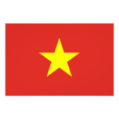 Vietnam - Vietnamese vlag Foto Afdruk (Voorkant)