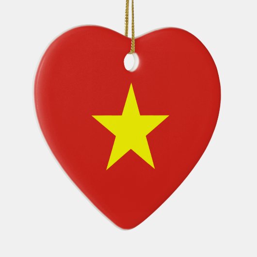 Vietnam - Vietnamese vlag Keramisch Ornament (Rechts)