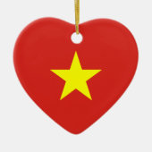 Vietnam - Vietnamese vlag Keramisch Ornament (Voorkant)