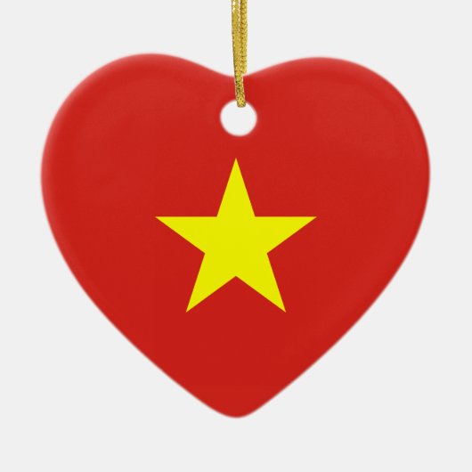Vietnam - Vietnamese vlag Keramisch Ornament (Voorkant)