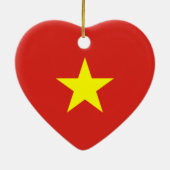 Vietnam - Vietnamese vlag Keramisch Ornament (Achterkant)