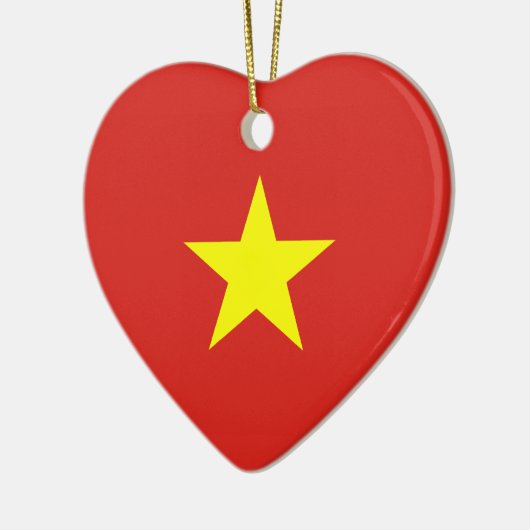 Vietnam - Vietnamese vlag Keramisch Ornament (Links)