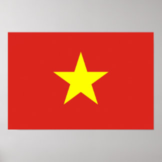 Vietnam - Vietnamese vlag Poster