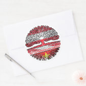 Vietnam Vietnamesisch Österreichisch Österreich Ronde Sticker (Envelop)