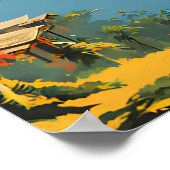 Vietnam Vintage Travel Poster (Hoek)